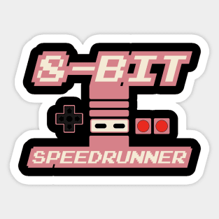 8-Bit Speedrunner Sticker